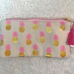 Slant Canvas Lipstick Cosmetic Case